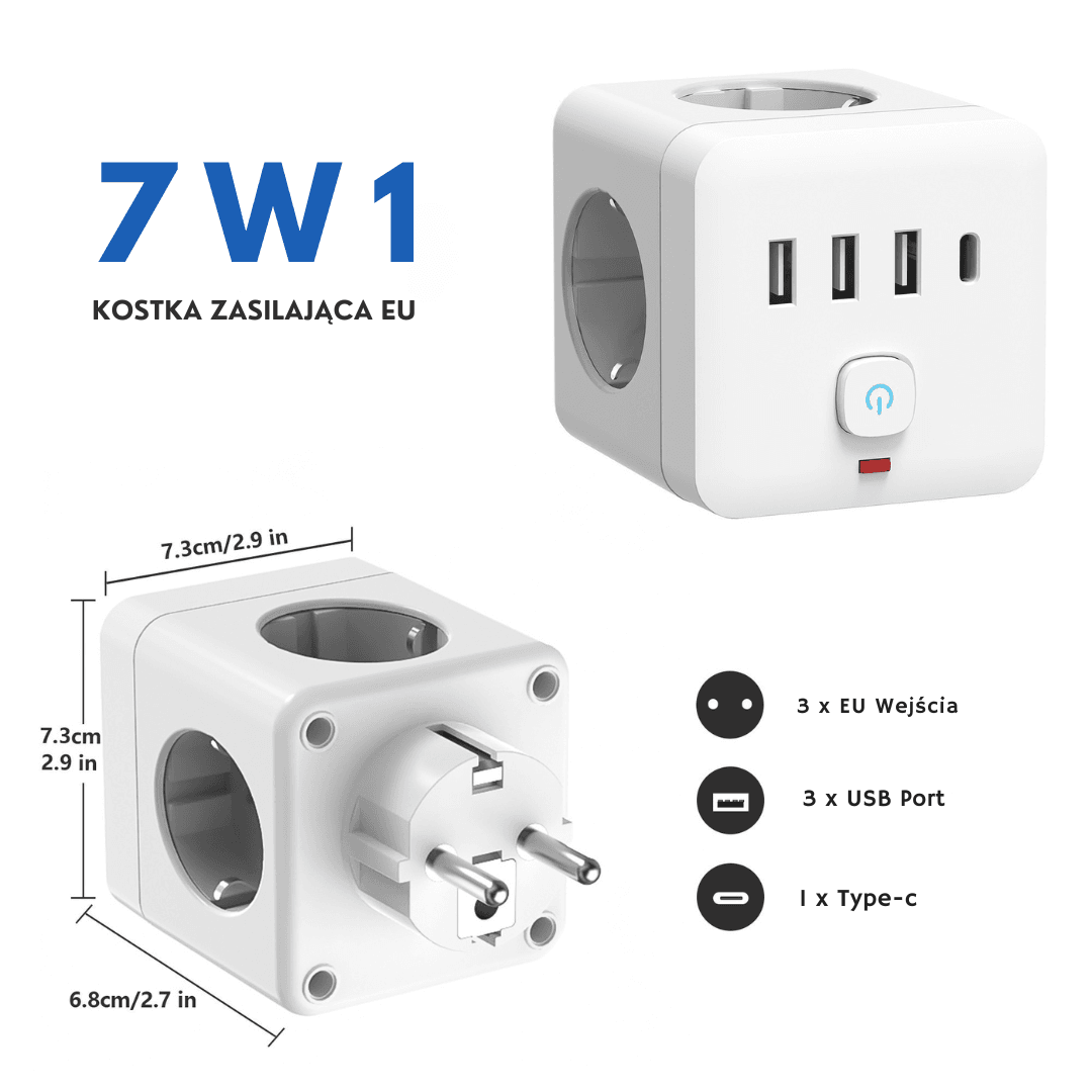 Listwa zasilająca 7w1