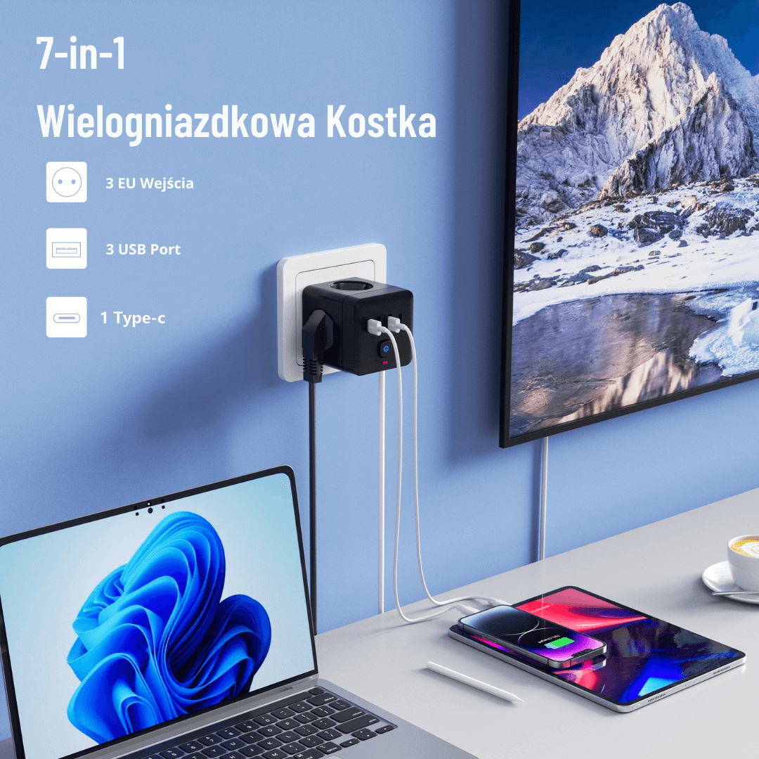 Listwa zasilająca 7w1