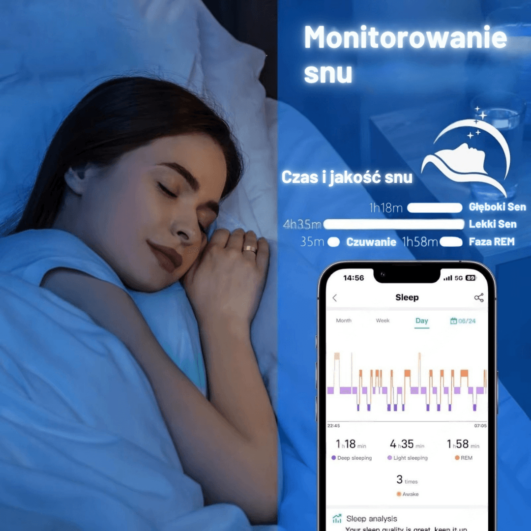 Inteligentny pierścień smartring 2025 z monitorowaniem zdrowia