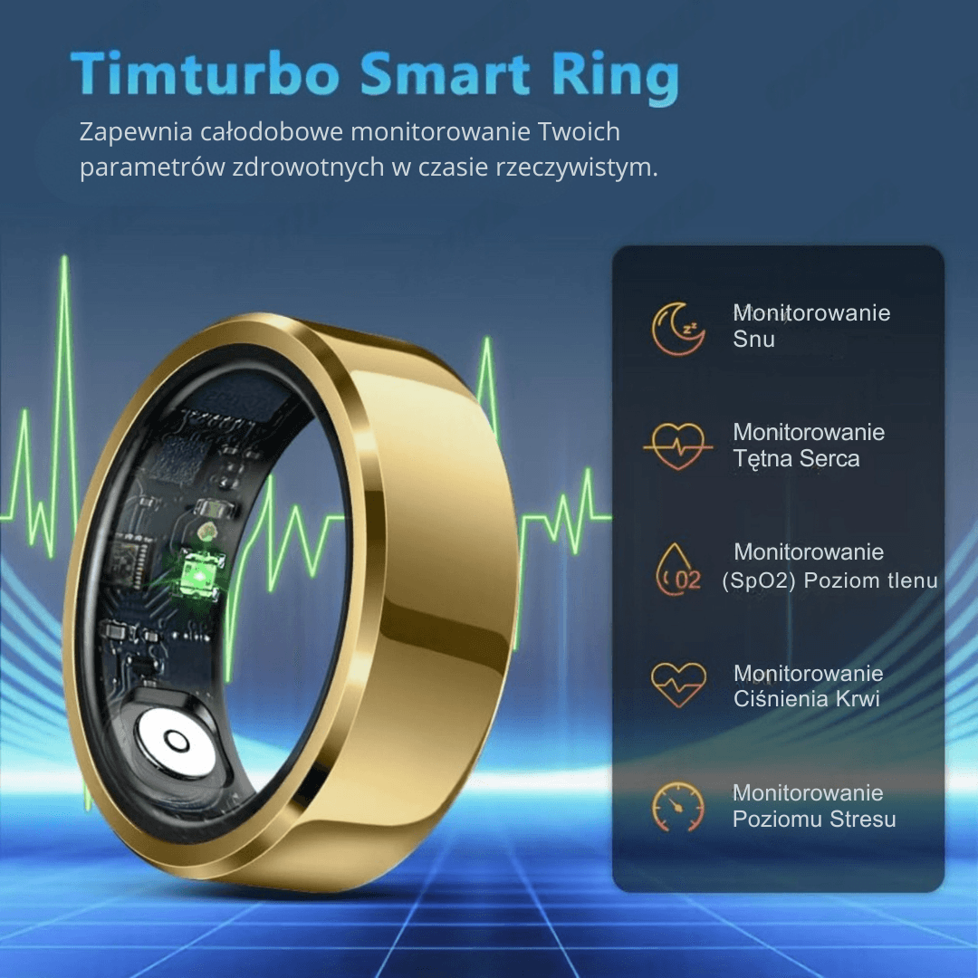 Inteligentny pierścień smartring 2025 z monitorowaniem zdrowia